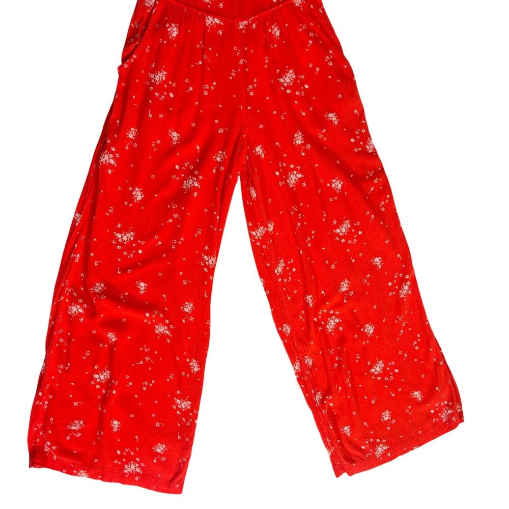 Free People Sweet in the Streets Boho Floral wide leg Jumpsuit, XS overalls - Picture 8 of 10